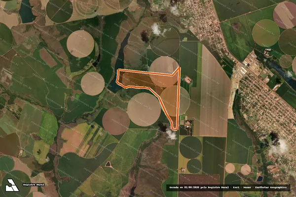 Imagem de satélite de Fazenda Paraiso Maringa em CRISTALINA - GO