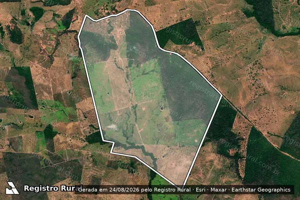 Imagem de satélite de FAZENDA SANTO ANGELO E SÃO JOSÉ II em AMARANTE DO MARANHÃO - MA
