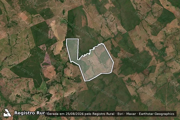 Imagem de satélite de Faz Da Mata em MUTUNÓPOLIS - GO