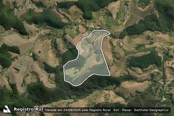 Imagem de satélite de Fazenda Cantiga em CANTAGALO - RJ