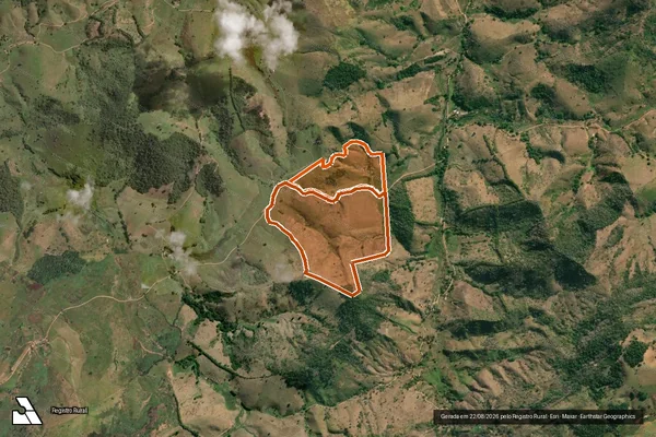 Imagem de satélite de Sitio Cachoeira em CANTAGALO - RJ