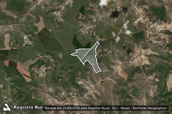 Imagem de satélite de Fazenda Planalto/Córrego Queixada em PONTO DOS VOLANTES - MG