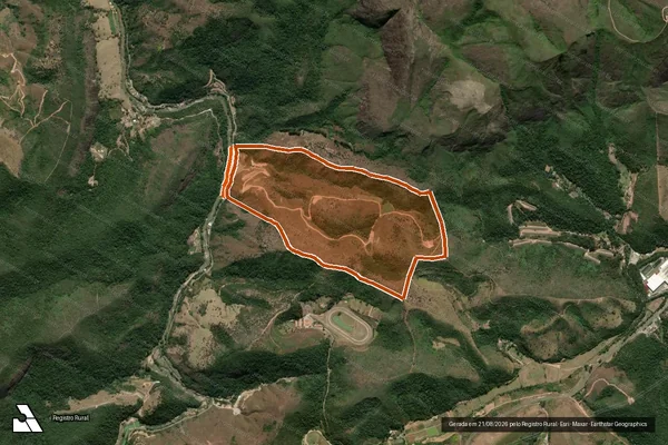 Imagem de satélite de SITIO SANTO ANTONIO DE CACHOEIRO em SÃO JOSÉ DO VALE DO RIO PRETO - RJ
