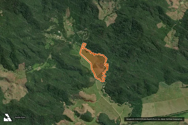 Imagem de satélite de Sitio Aguas Claras em SILVA JARDIM - RJ