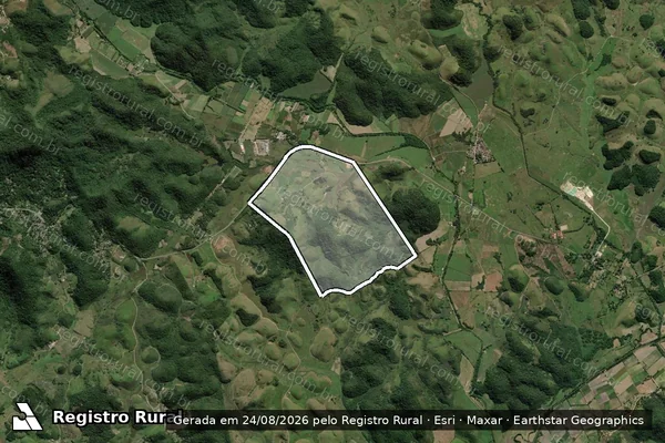 Imagem de satélite de Fazenda Sao Carlos em GUAPIMIRIM - RJ