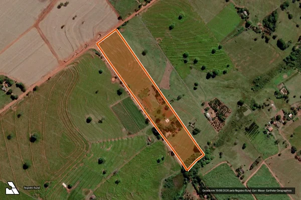 Imagem de satélite de SITIO SÃO SEBASTIÃO em SANTA RITA D'OESTE - SP