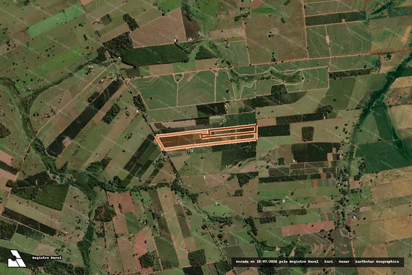 Imagem de satélite de Sítio Santa Lúcia em ASPÁSIA - SP