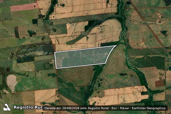 Imagem de satélite de FAZENDA SANTO AGOSTINHO em URÂNIA - SP