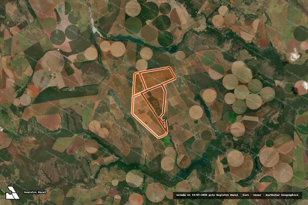 Imagem de satélite de FAZENDA SAO FRANCISCO DO GLORIA em PARACATU - MG