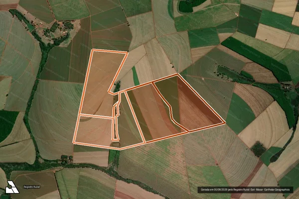 Imagem de satélite de FAZENDA GARRAFINHA em COLINA - SP