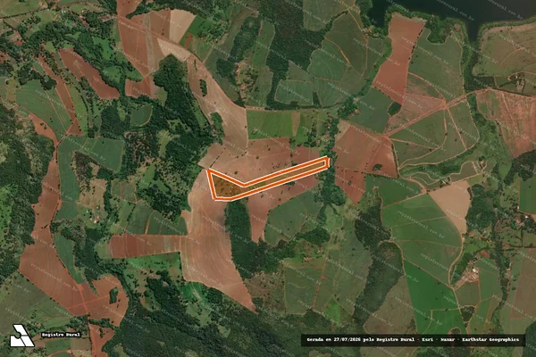 Imagem de satélite de Sitio Sao Pedro em IGARAPAVA - SP