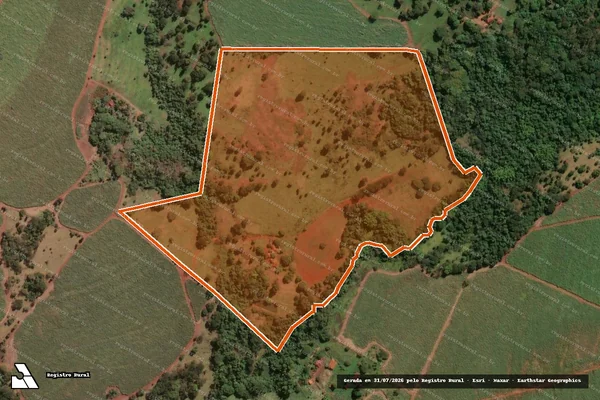 Imagem de satélite de Sitio Santa Rosa em ITUVERAVA - SP