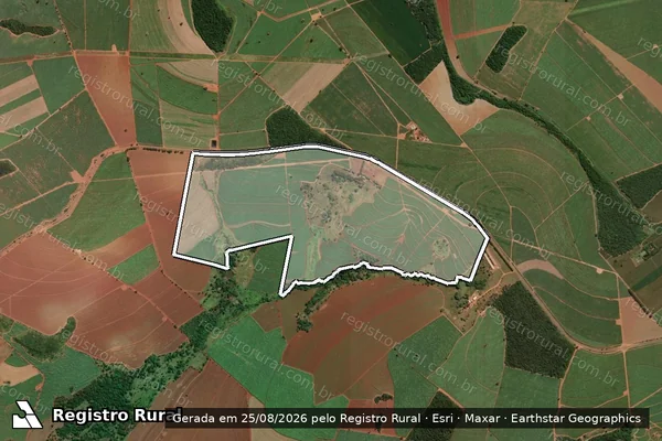 Imagem de satélite de Fazenda Do Carmo em ITUVERAVA - SP