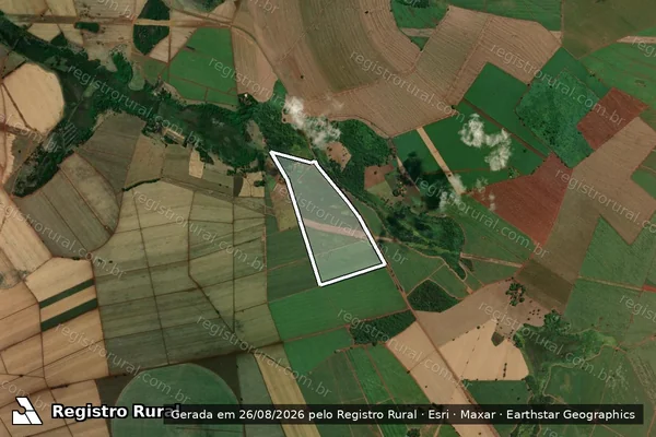 Imagem de satélite de Fazenda Mamão em MIGUELÓPOLIS - SP