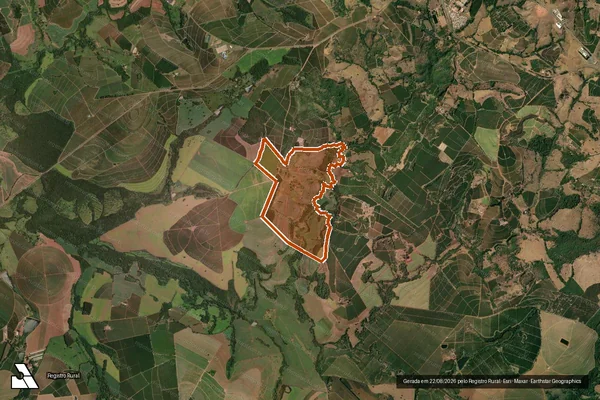 Imagem de satélite de Fazenda Santa Rita em PEDREGULHO - SP