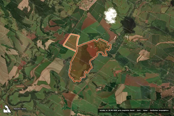 Imagem de satélite de Fazenda Monte Belo em RESTINGA - SP