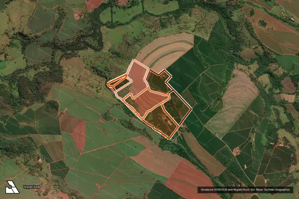 Imagem de satélite de FAZENDA DAS PALMEIRAS em RIBEIRÃO CORRENTE - SP