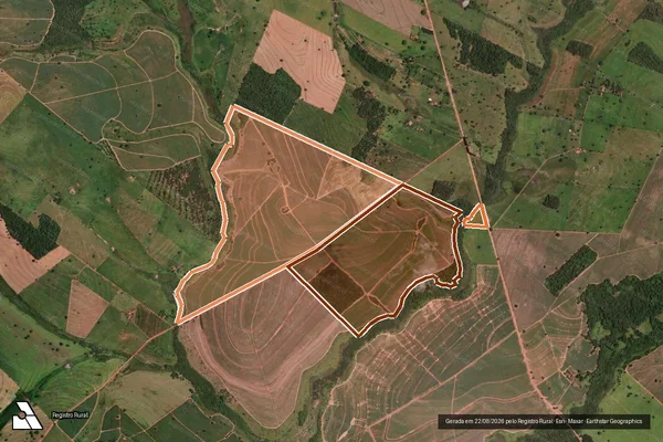 Imagem de satélite de Fazenda Rancho Verde em SANTO ANTÔNIO DO ARACANGUÁ - SP