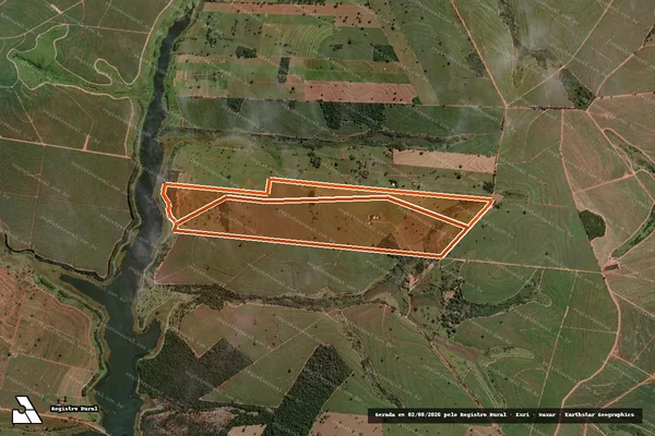 Imagem de satélite de Fazenda Cesaria em SANTO ANTÔNIO DO ARACANGUÁ - SP