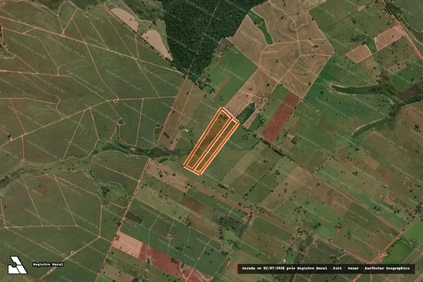 Imagem de satélite de SITIO ESTRELA DOURADA em SUZANÁPOLIS - SP