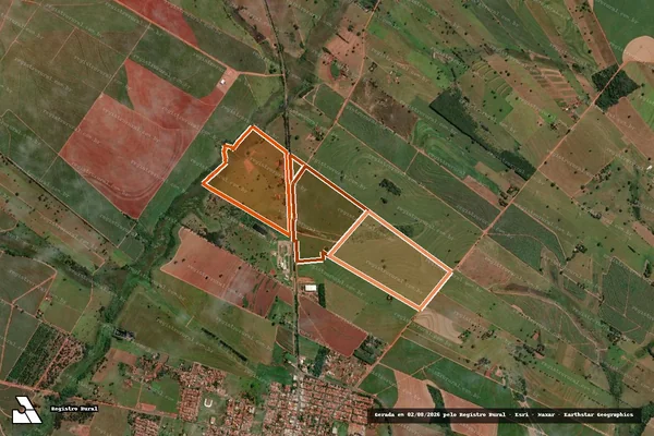 Imagem de satélite de Sitio Nossa Senhora Aparecida III em SUD MENNUCCI - SP