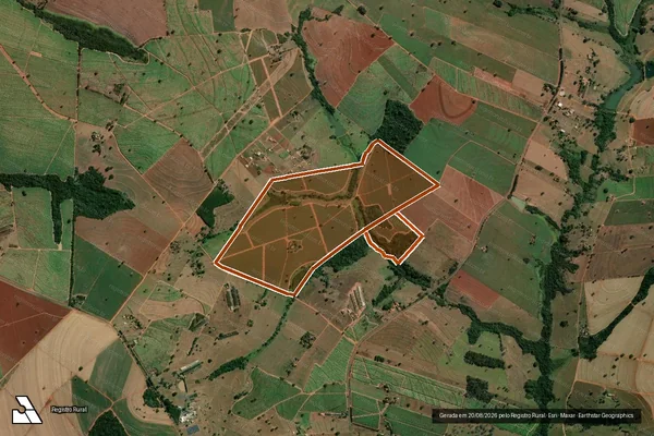 Imagem de satélite de Fazenda São Judas Tadeu em JOSÉ BONIFÁCIO - SP