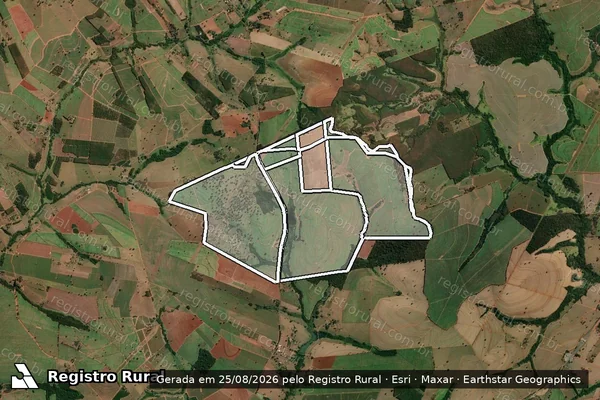 Imagem de satélite de Fazenda Santo Antonio em JOSÉ BONIFÁCIO - SP