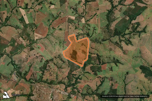 Imagem de satélite de Fazenda Jandaia em MONTE APRAZÍVEL - SP
