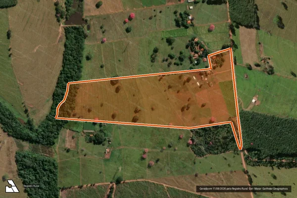 Imagem de satélite de Estancia Santa Maria em NHANDEARA - SP