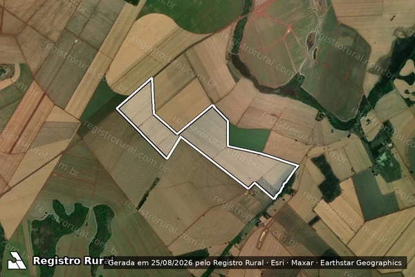 Imagem de satélite de Fazenda Santa Marta em ITUVERAVA - SP