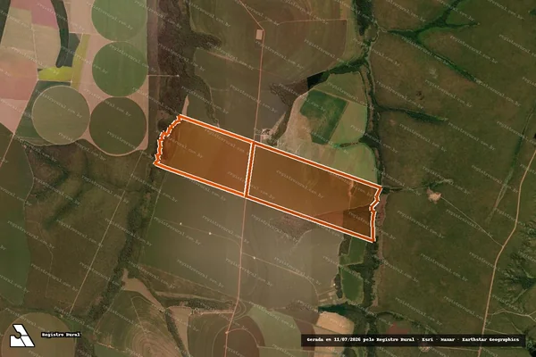 Imagem de satélite de FAZENDA SANTA LUZIA em POXORÉU - MT