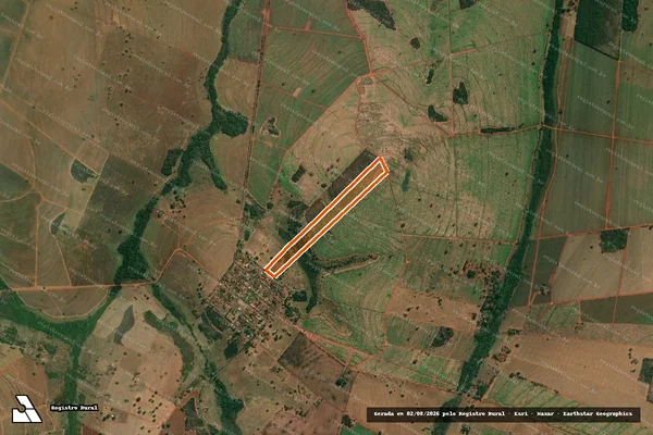 Imagem de satélite de Fazenda Formiga em PALESTINA - SP