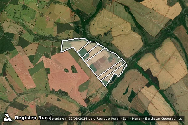 Imagem de satélite de Sitio Barra do Abelha em PALESTINA - SP