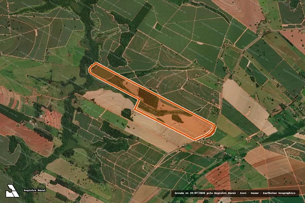 Imagem de satélite de FAZENDA SAO PAULO em POTIRENDABA - SP