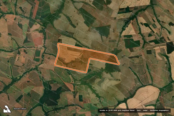 Imagem de satélite de Fazenda Palmeiras em TANABI - SP