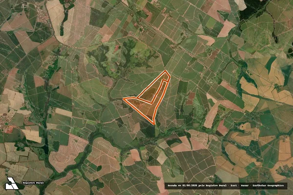 Imagem de satélite de FAZENDA SANTA RITA em CAJOBI - SP