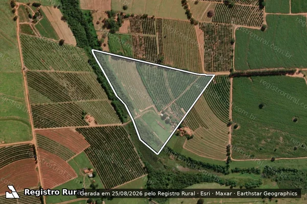 Imagem de satélite de ESTANCIA SAO MANOEL em ITAJOBI - SP