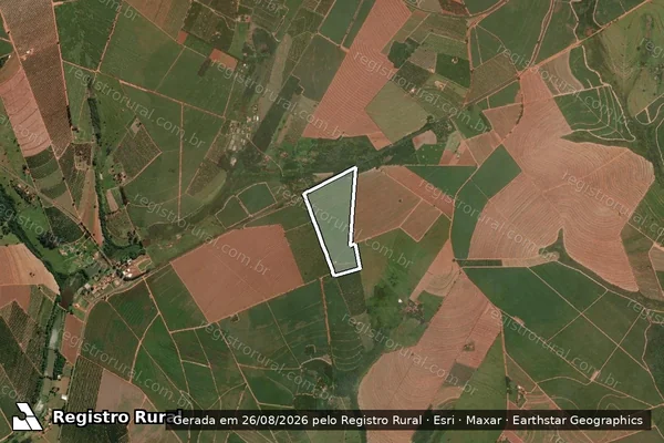 Imagem de satélite de SITIO NOSSA SRA MARIA DE NAZARE em ITAJOBI - SP