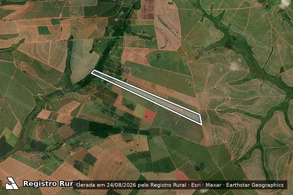 Imagem de satélite de Sitio Sao Pedro em ITAJOBI - SP