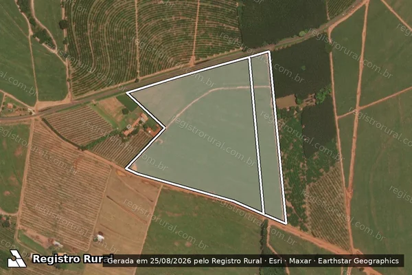 Imagem de satélite de Estancia Pousada do Sol em ITAJOBI - SP