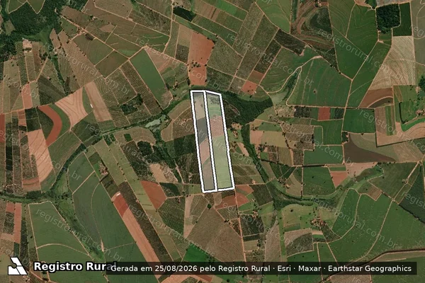 Imagem de satélite de SITIO SAO JORGE em ITAJOBI - SP