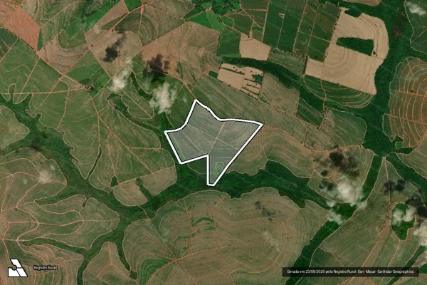 Imagem de satélite de FAZENDA ÁGUA LIMPA em ITAJOBI - SP