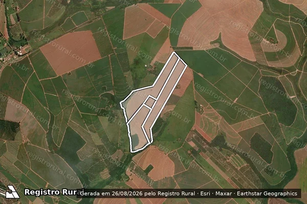 Imagem de satélite de FAZENDA PAINEIRAS I em ITAJOBI - SP