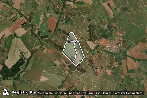 Imagem de satélite de FAZENDA AROEIRA em MARAPOAMA - SP