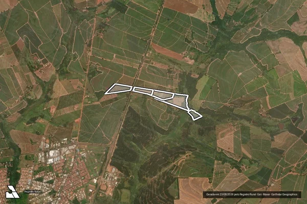 Imagem de satélite de SITIO SAO LUIZ em ITAJOBI - SP