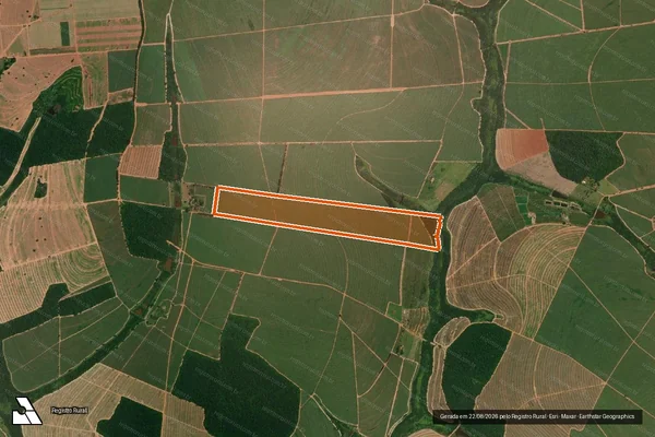 Imagem de satélite de FAZENDA PALMEIRAS em ITAJOBI - SP