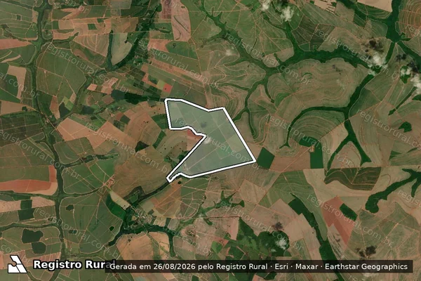 Imagem de satélite de FAZENDA CALIFORNIA em ITAJOBI - SP
