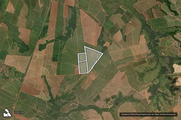 Imagem de satélite de SITIO SANTO ANTONIO em ITAJOBI - SP