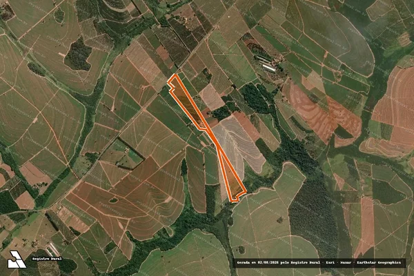 Imagem de satélite de SITIO SANTA RITA DE CASSIA em ITAJOBI - SP