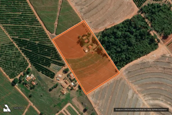 Imagem de satélite de CHACARA CASTANHEIRA em ITAJOBI - SP